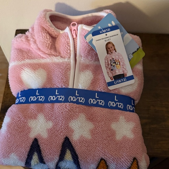 L.O.L. Surprise! Other - Bluey Sherpa Quarter Zip Pullover Size 10/12! NWT!